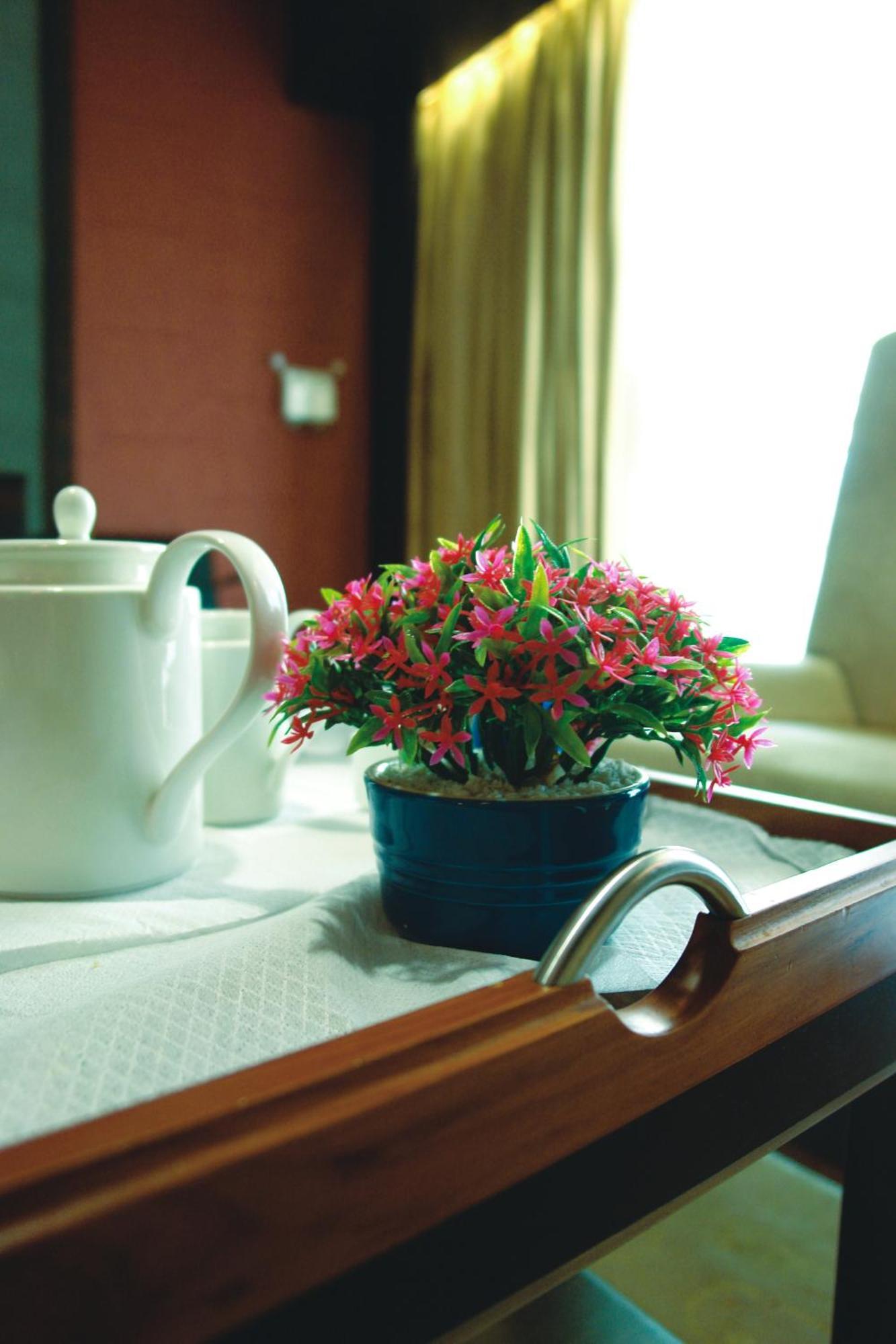 Hotel Sahara Star Mumbai Kültér fotó A pot of bouvardia